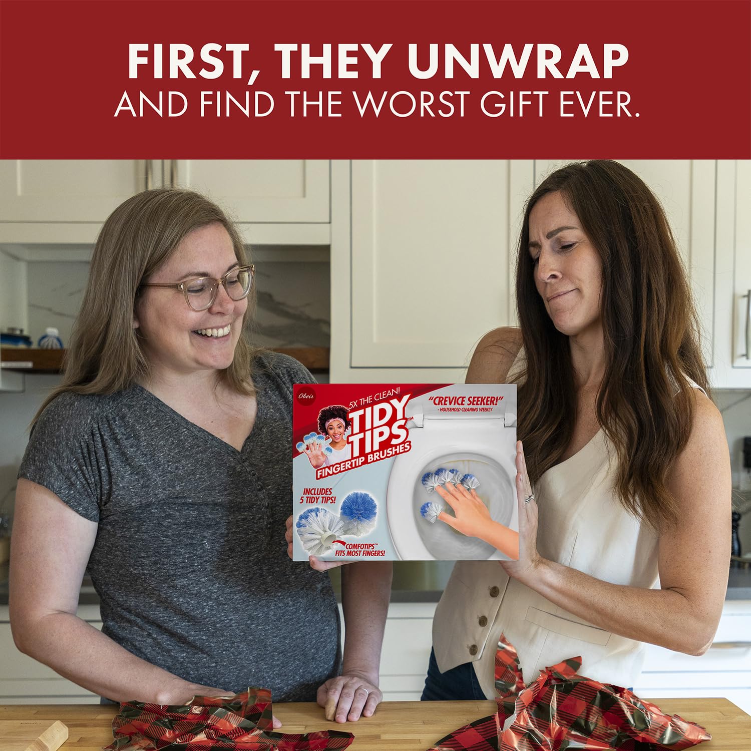 Prank-O Original Prank Gift Box, Wrap Your Real Present in a Funny Authentic Prank-O Gag Present Box, Novelty Gifting for Pranksters, Christmas Gift Wrap, Shark Tank Box (Tidy Tips)
