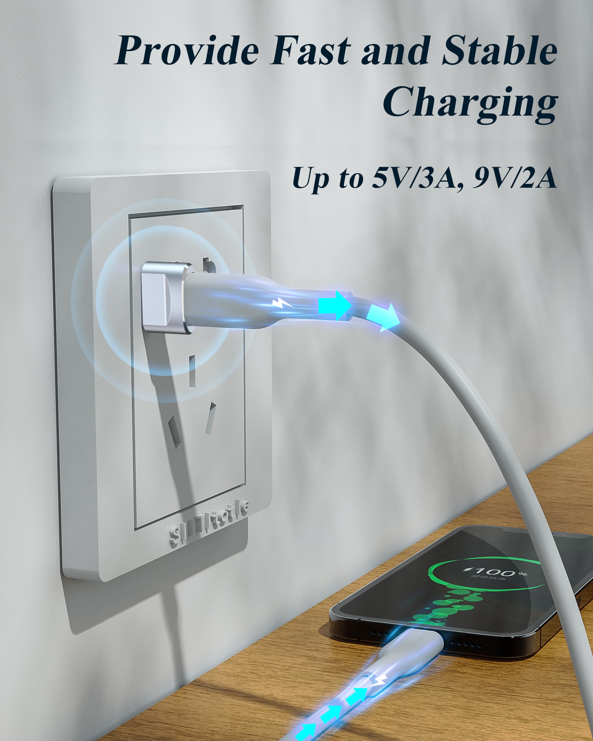 USB-auf-USB-C-Adapter, 4 Stück, USB-C-Buchse auf A-Stecker, Ladegerät, Typ-C-Konverter für Apple Watch Ultra iWatch 7, 8 SE, iPhone 14, 13, 12, 15 Pro Plus Max Mini, AirPods, iPad Air, Samsung Galaxy