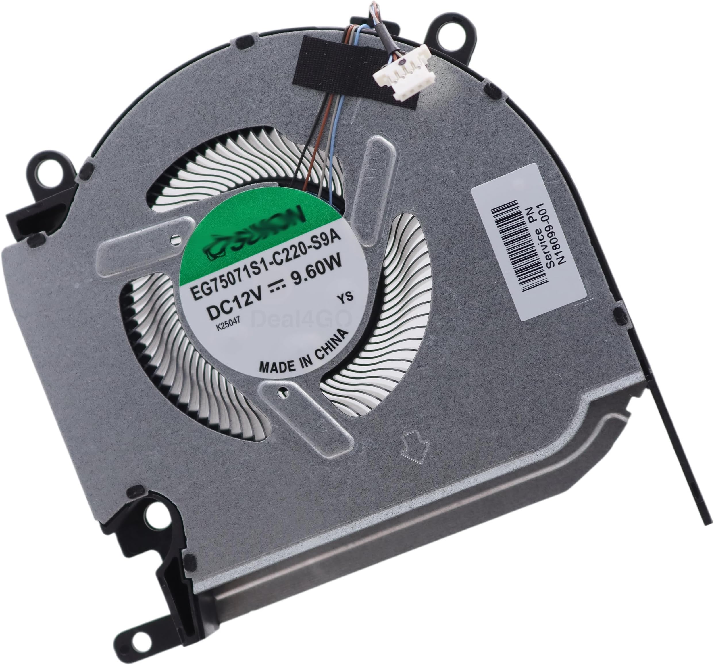 Deal4GO 12V 80W CPU Cooling Fan N18099-001 Replacement for HP Omen 16-K 16-N 16T-K000 16-K0023DX 16-N0033DX with RTX 3060 3070