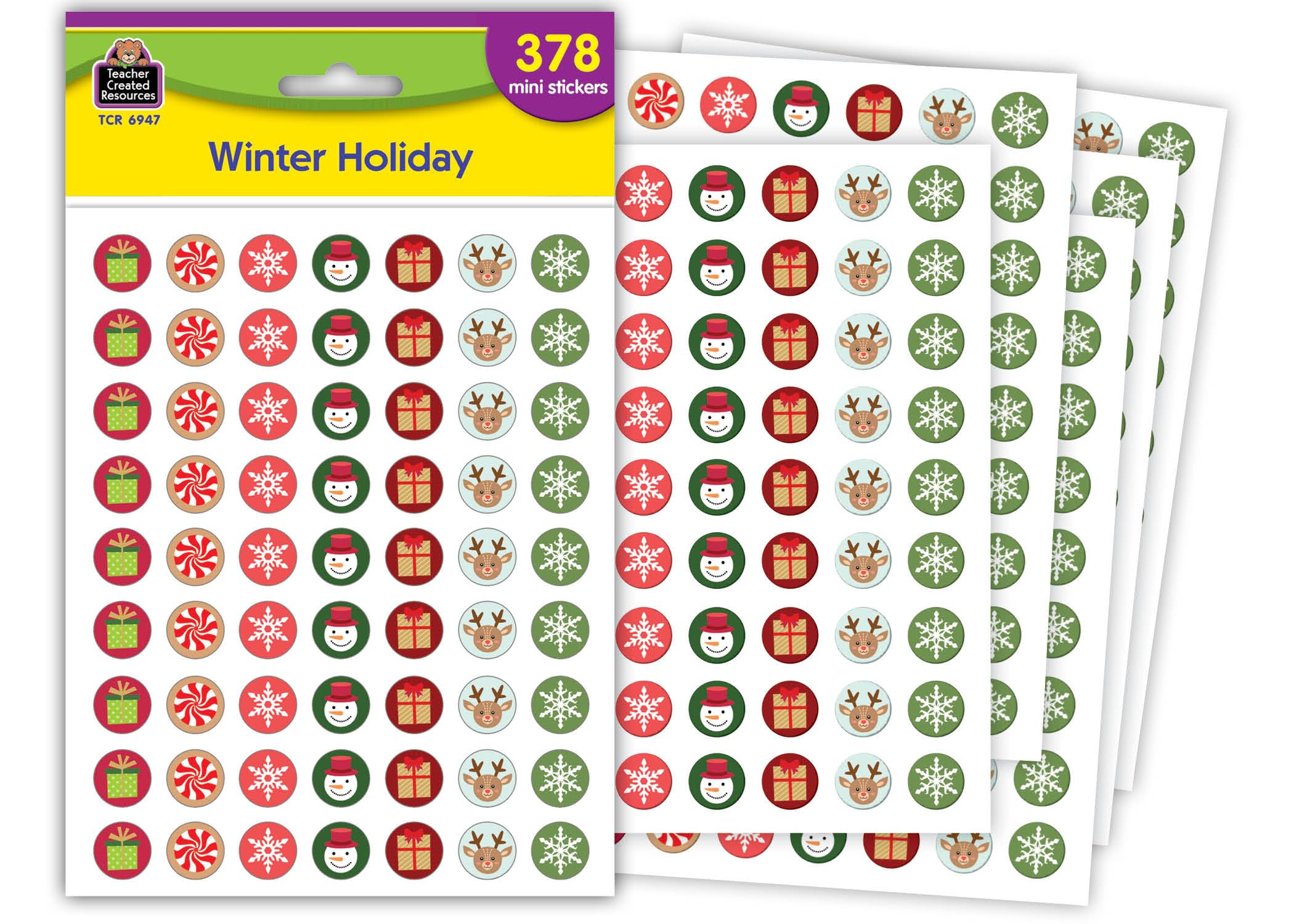 Teacher Created Resources Winter Holiday Mini Stickers (TCR6947)