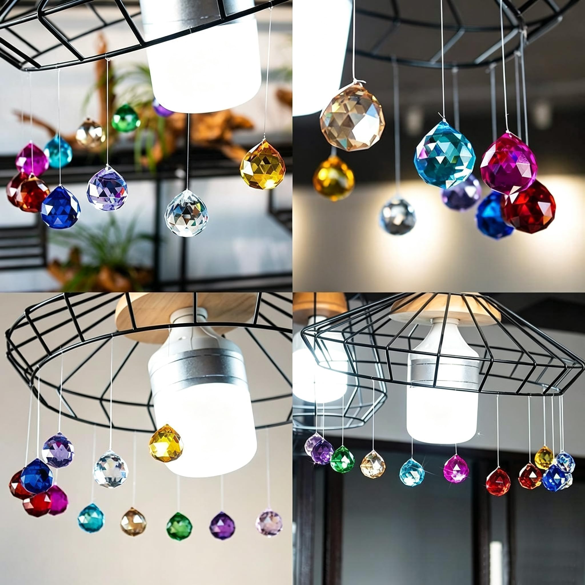 HASTHIP multicolor crystal ball prism suncatchers