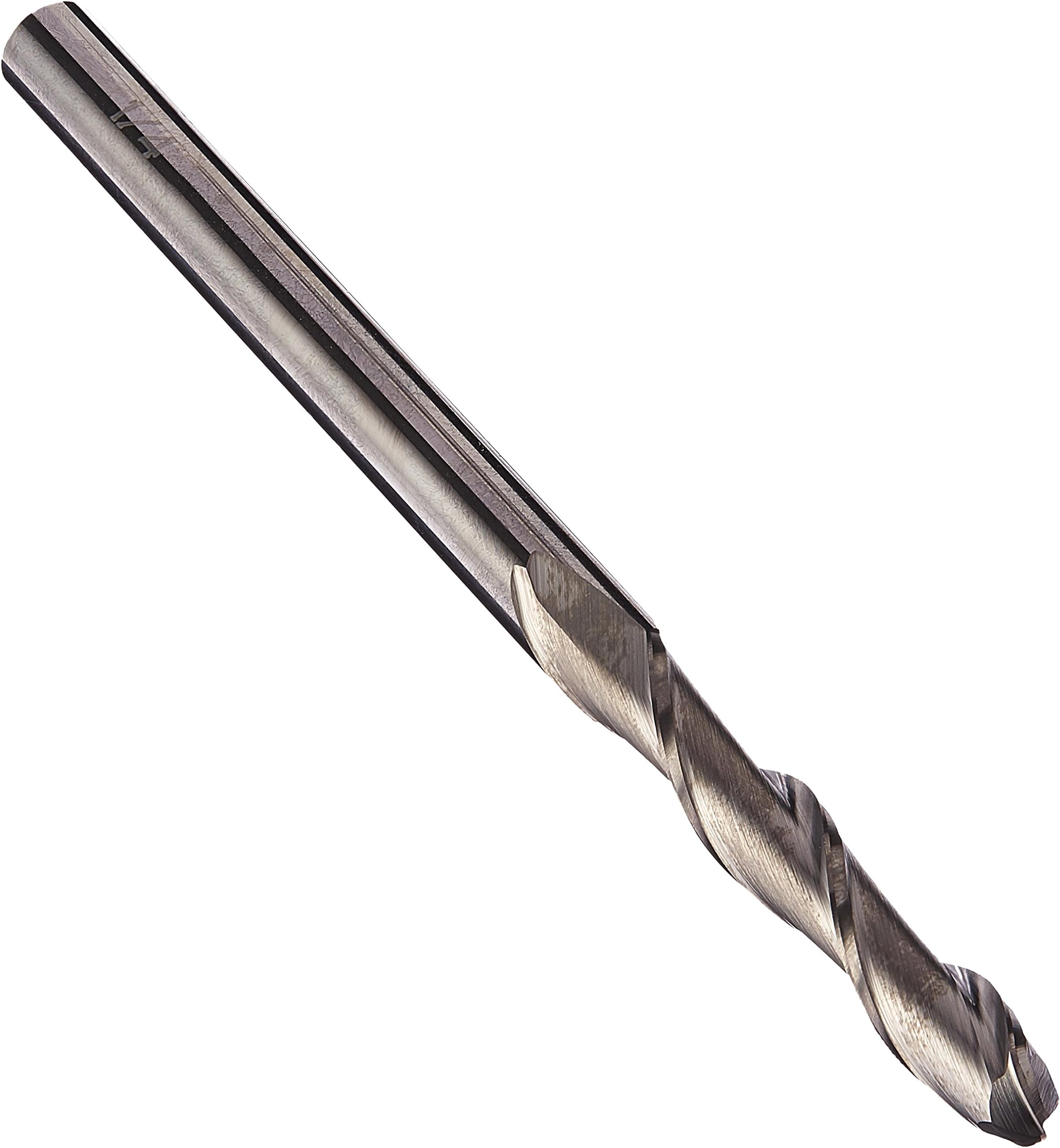 Kodiak Cutting Tools KCT138048 USA Made Solid Carbide End Mill, Extra Long, 2 Flute, 1/4" Shank, 1-1/2" Length of Cut, 4" Overall Length, 1/4" Diameter