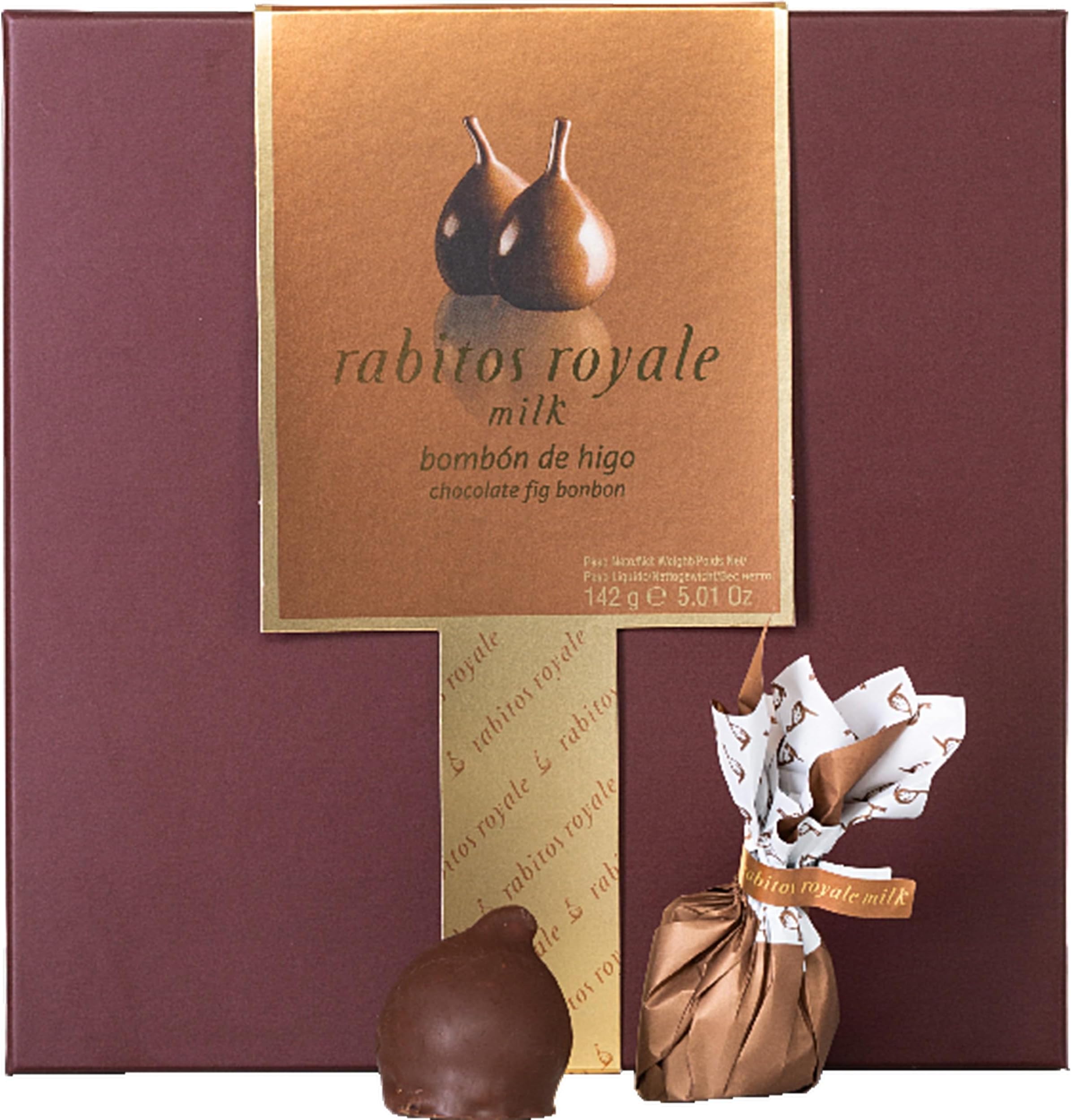 8 Piece Milk Chocolate Covered Fig Bonbons Gift Box (5.01oz / 142g)