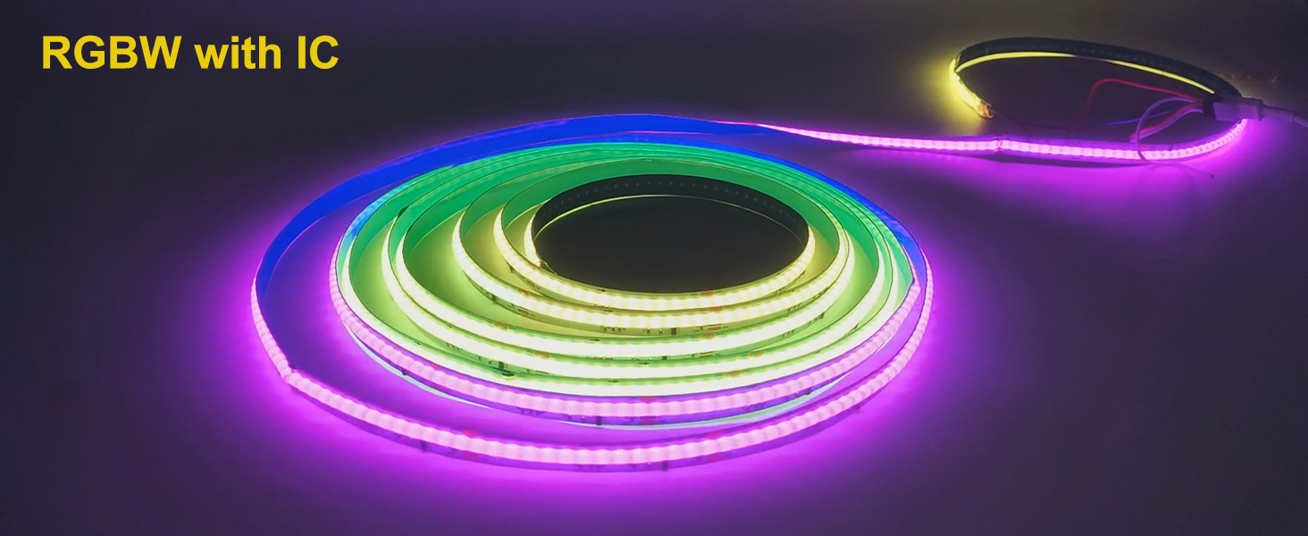 IP68 Waterdichte RGBW ULTRA Ledstrip met 360 RGBW ULTRA Led's 24 V, 6 m