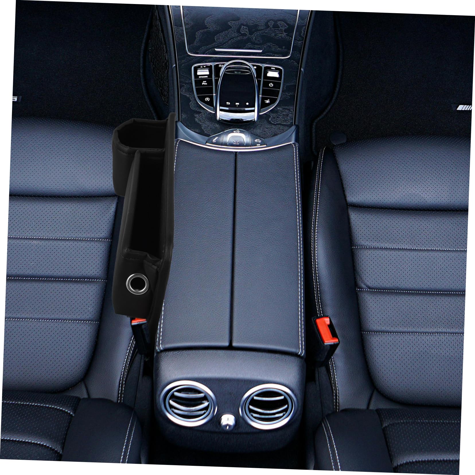 PartyKindom 4piezas Organizador De Almacenamiento Para Espacio Entre Asientos De Coche Caja De Recogida De Grietas Funda De Sintético Fácil Instalación y Mantenimiento Accesorio Automotriz