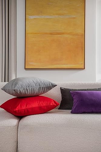 Miniatura 4 de Dezene - 2 fundas decorativas de terciopelo para almohada