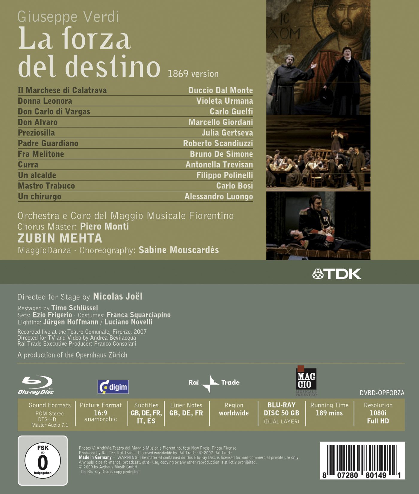 La Forza Del Destino Blu Ray | Desertcart INDIA