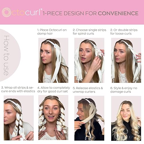 Miniatura 5 de Rizadores Octocurl suaves, sin calor, para la noche