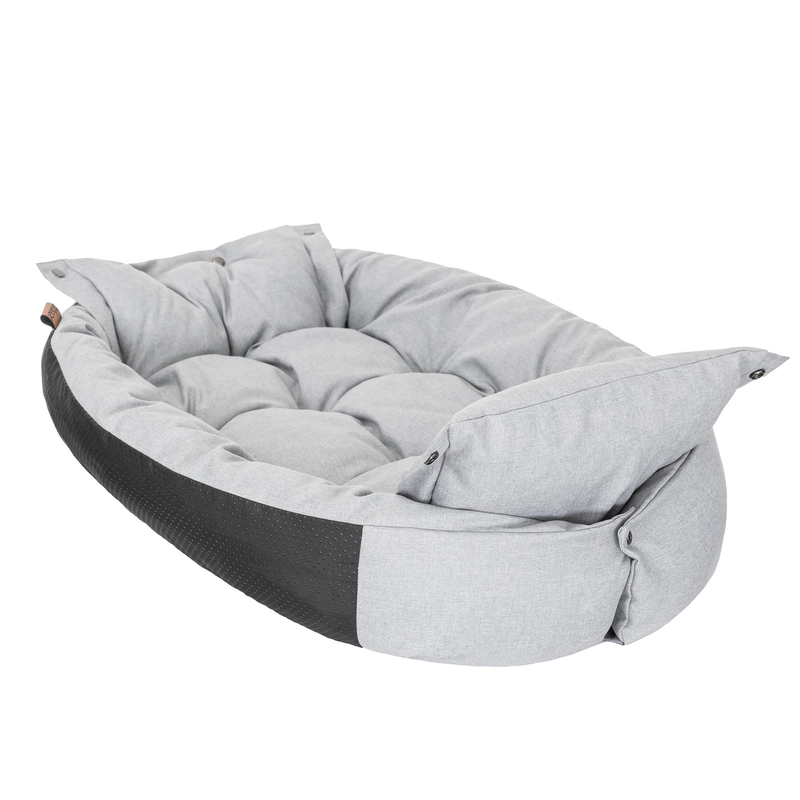 PillowPrim Legowisko dla psa i materac dla psa w jednym – sofa dla małych i średnich psów – łatwa do czyszczenia – wygodne legowisko dla zwierząt domowych – poduszka dla psów – L 76 x 56 cm