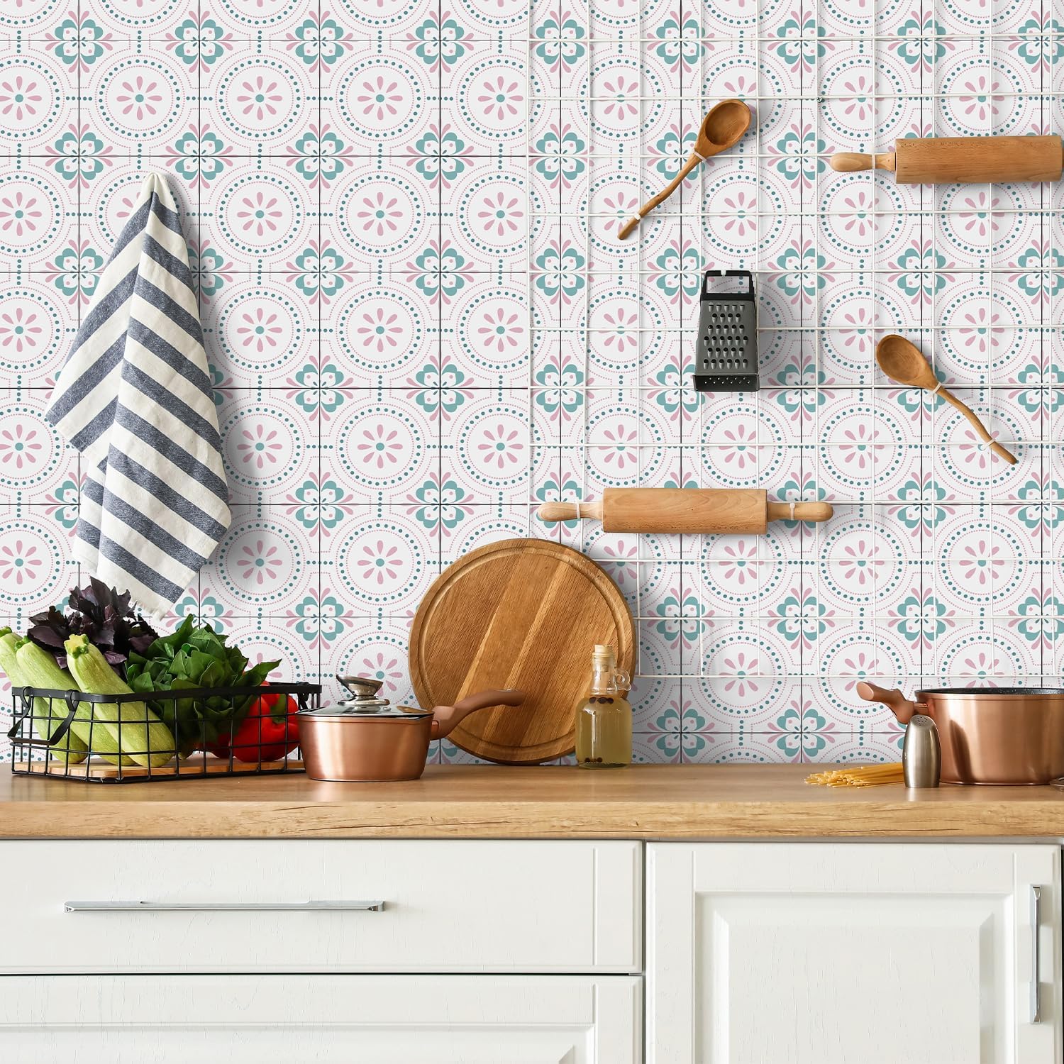 Alwayspon 12 Sheet 6x6inch Pink 3D Foaming Board Vinyl Backsplash Marble Tiles, Self-Adhesive Peel and Stick Wall Tile Stickers Stick on Subway Tiles for Kitchen Bathroom Wall