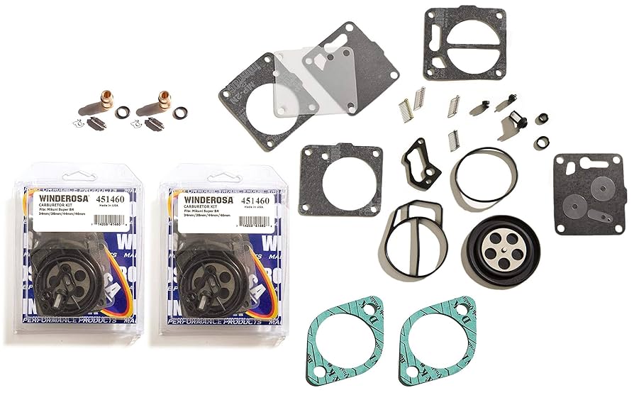 Sea Doo XP 787 95-97 Twin Carburetor Rebuild Kit With Base