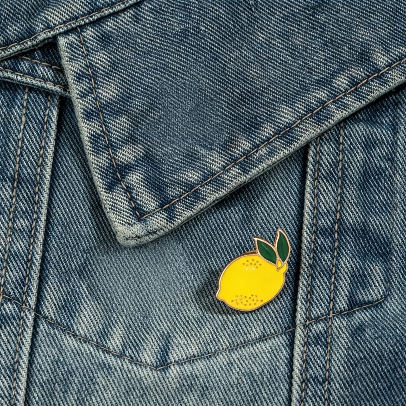Lemon Enamel Pin Badge, Cute Yellow Citrus Fruit Lapel Brooch, Alloy Enamel Accessory for Backpack Jacket Hat image 3