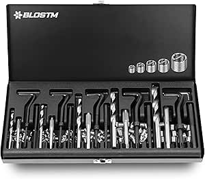 151-Piece Helicoil Thread Repair Kit, Inserts, Metric, M5 M6 M8 M10 M12 Stainless Steel Tap Drill