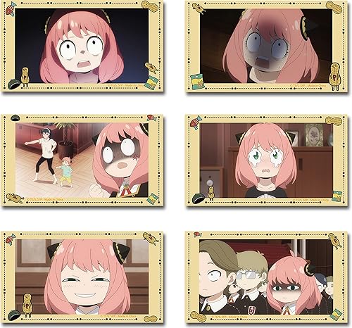 Spy X Family - Anya Forger Face Word - Juego de calcomanías troqueladas