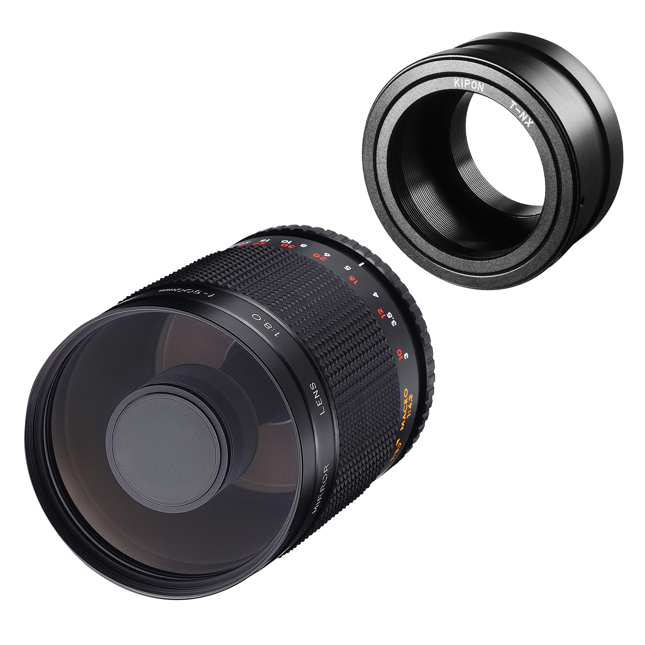 Samyang MF 500mm F8.0 Mirror Lens Samsung NX - DSLR, CSC Telephoto Lens, Manual Focus, Filter Diameter 72mm, for Full Frame and APS-C