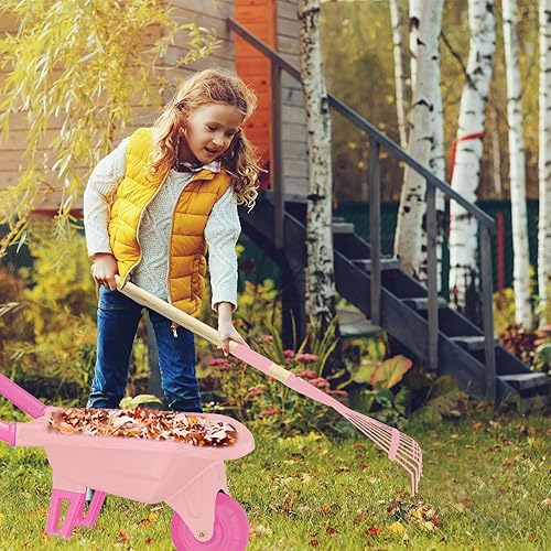 Miniatura 5 de Herramientas de jardinería para niños, juego de juguetes al aire libre, juego de patio trasero con carretilla educativa STEM aprendizaje juguetes de