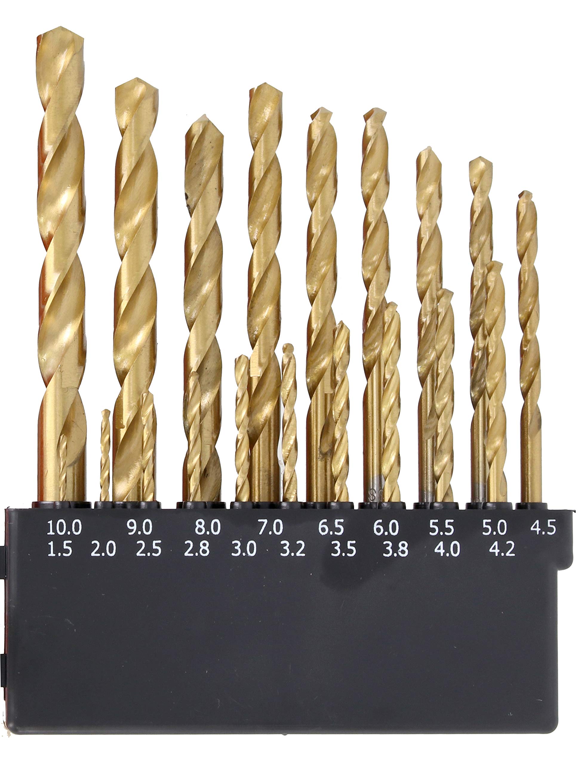 Takagi Earth Man Titanium Coated Ironwork Drill, Round Shaft, Set