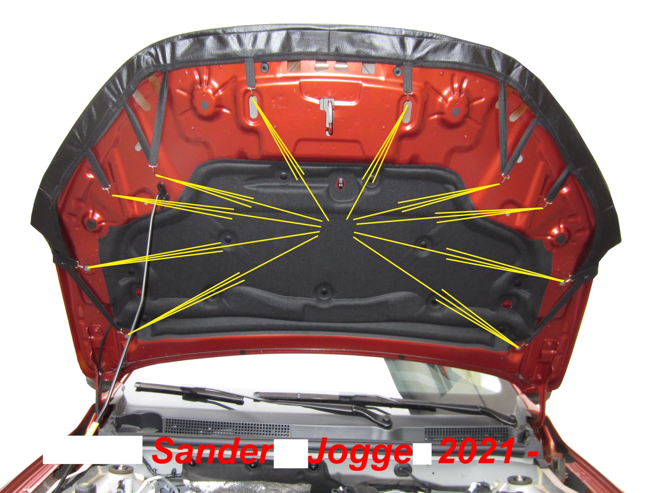 Auto-Bra AB3-00743 Protector del Capo Compatible con Dacia Sandero Stepway III – Jogger Desde 2021 Capó de Coche Tuning Bonnet Bra