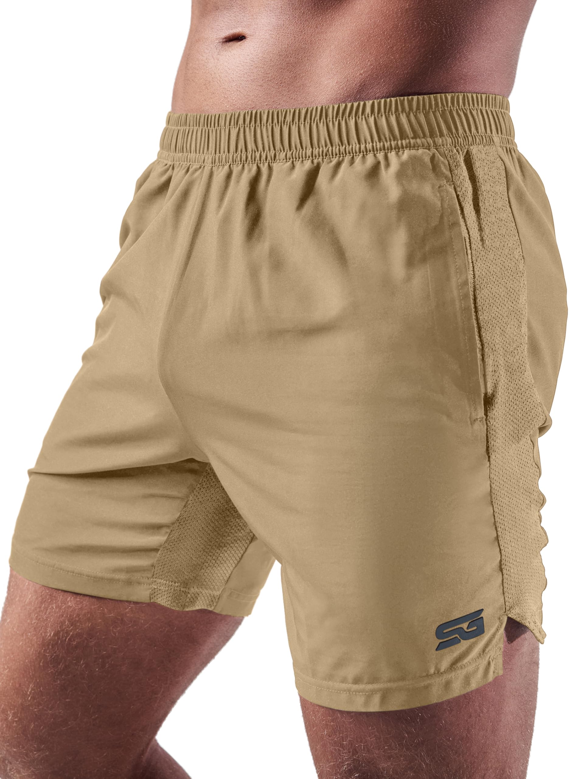 Satire Gym - Sporthose Herren kurz mit Taschen - Sport Shorts Männer als Laufhose Gymshorts (Running, Bodybuilding, Fitness)