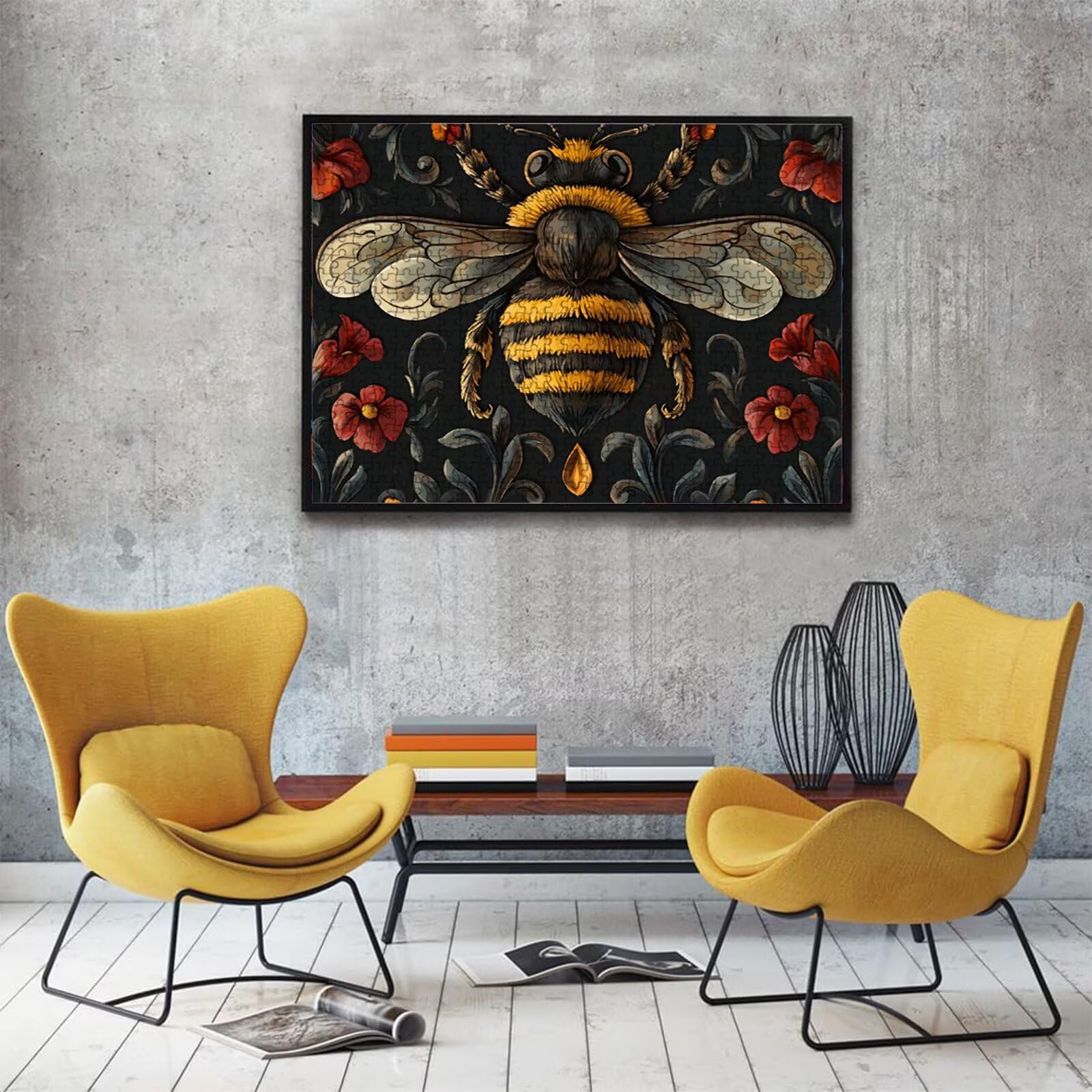 Puzzle 4000 Piezas | Flor Abeja Puzzle 4000 Piezas Adultos | Encajan Perfectamente | sin Polvo | Rompecabezas Madera para Toda la Familia | Rompecabezas XL para Expertos | Regalo Mujer W3H-945