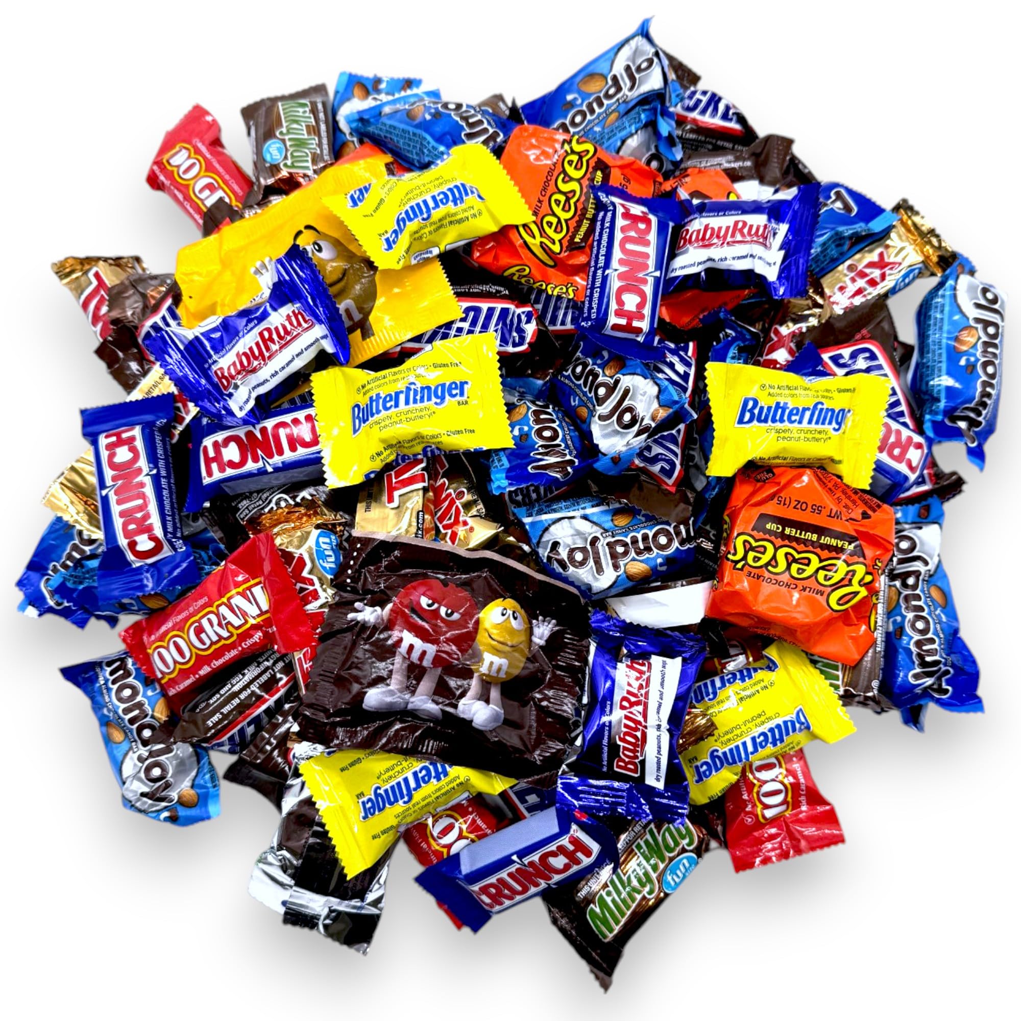 KLUB BULKUltimate Chocolate Variety Mix-3 lbs Classic Candy Snack Bars -Individually Wrapped Mini Fun Size Candies Variety Bulk Mix- Perfect For Easter,Movie Night,Snack Food Gift,Office Candy Assortment, Gift Bag for Birthday Party (48 Oz)