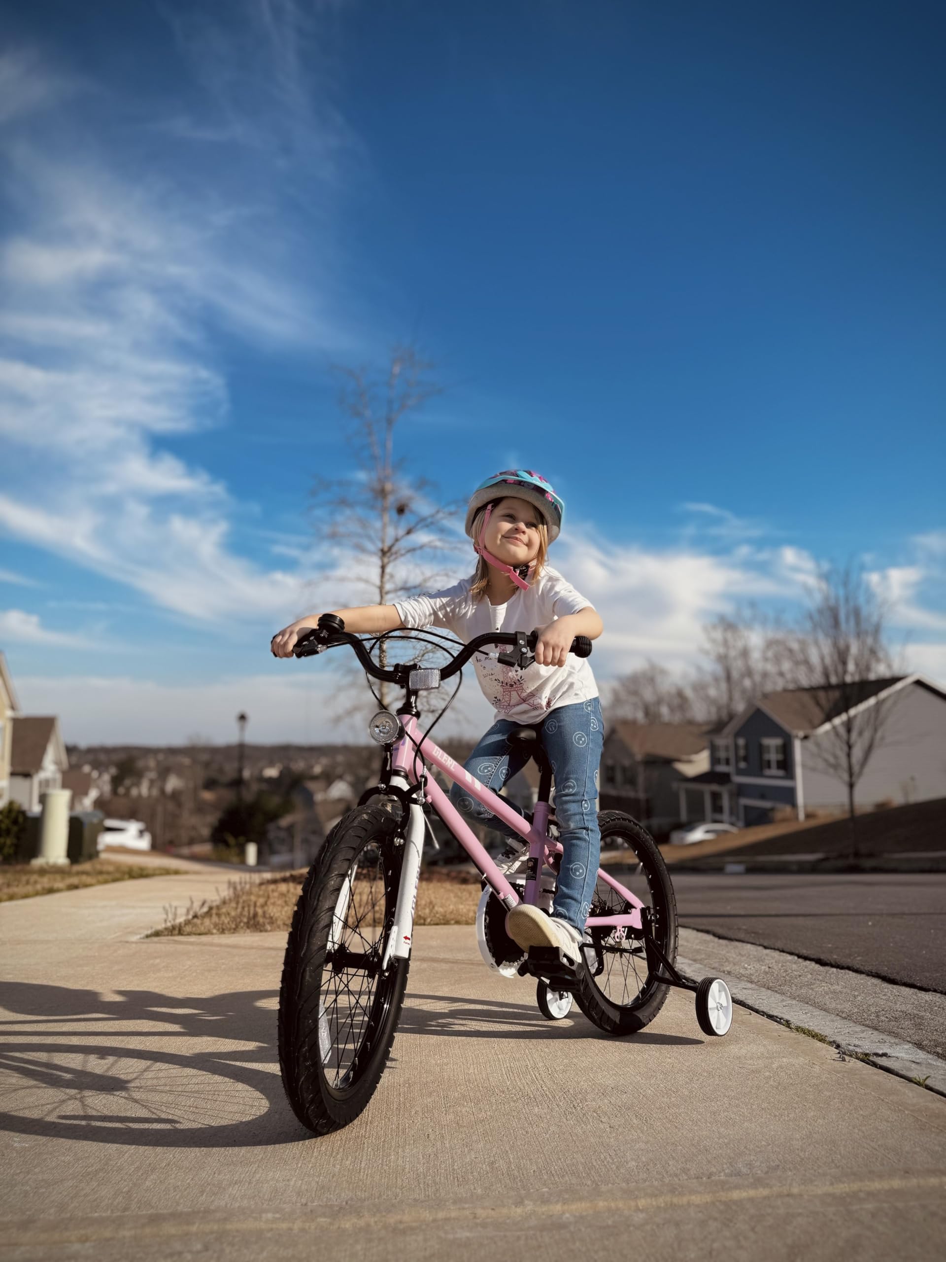 Glerc Fantacy 12 14 16 18 20 Pouces Vélo Enfant pour 2-14 Ans avec phares & Kickstand pour Cadeau d'anniversaire, Plusieurs Couleurs