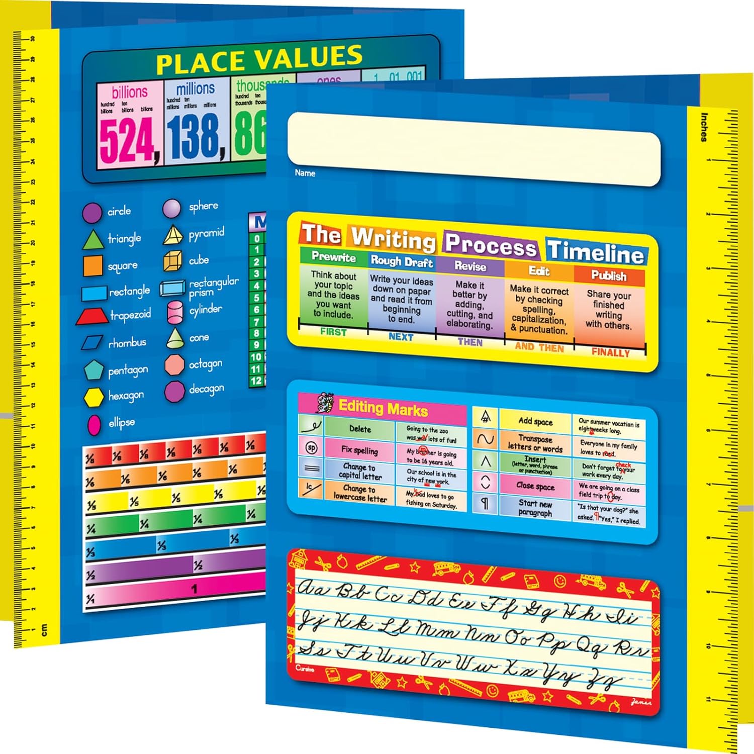 Really Good Stuff Resource Folder - Zaner Bloser - Intermediate - 12 folders