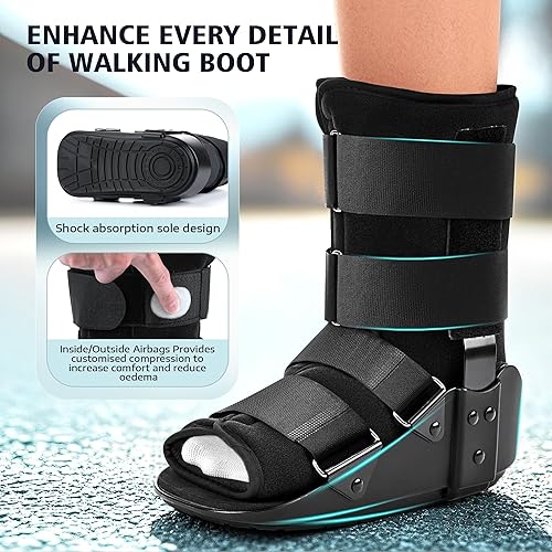 Miniatura 3 de Botas para caminar, botas de fractura para pie y tobillo, talla M