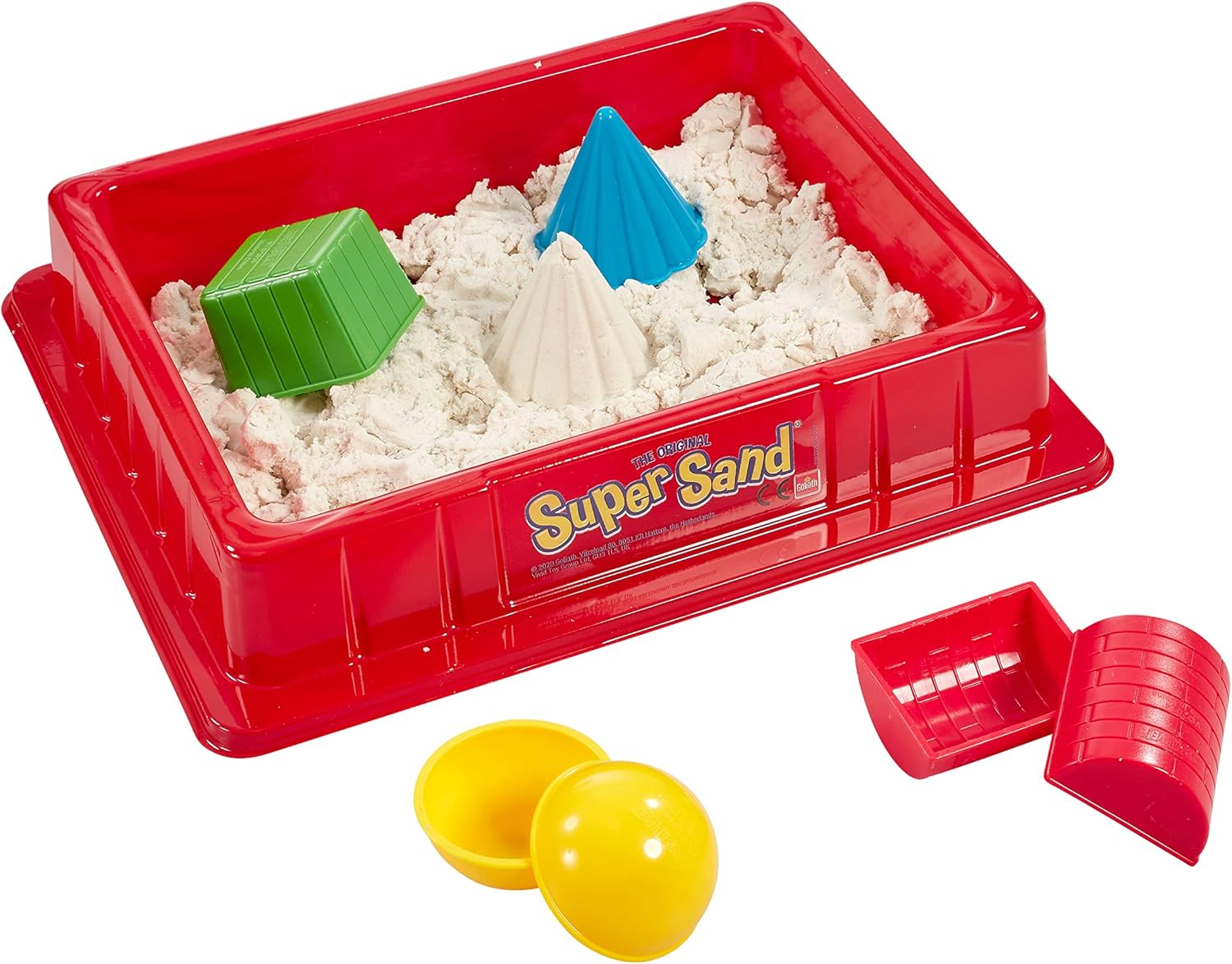 SUPER SAND 383324.208 Classic-Super Soft Magic Sand for Kids Aged 3 and up, White, 26.7 x 5.2 x 26.7 Centimeters