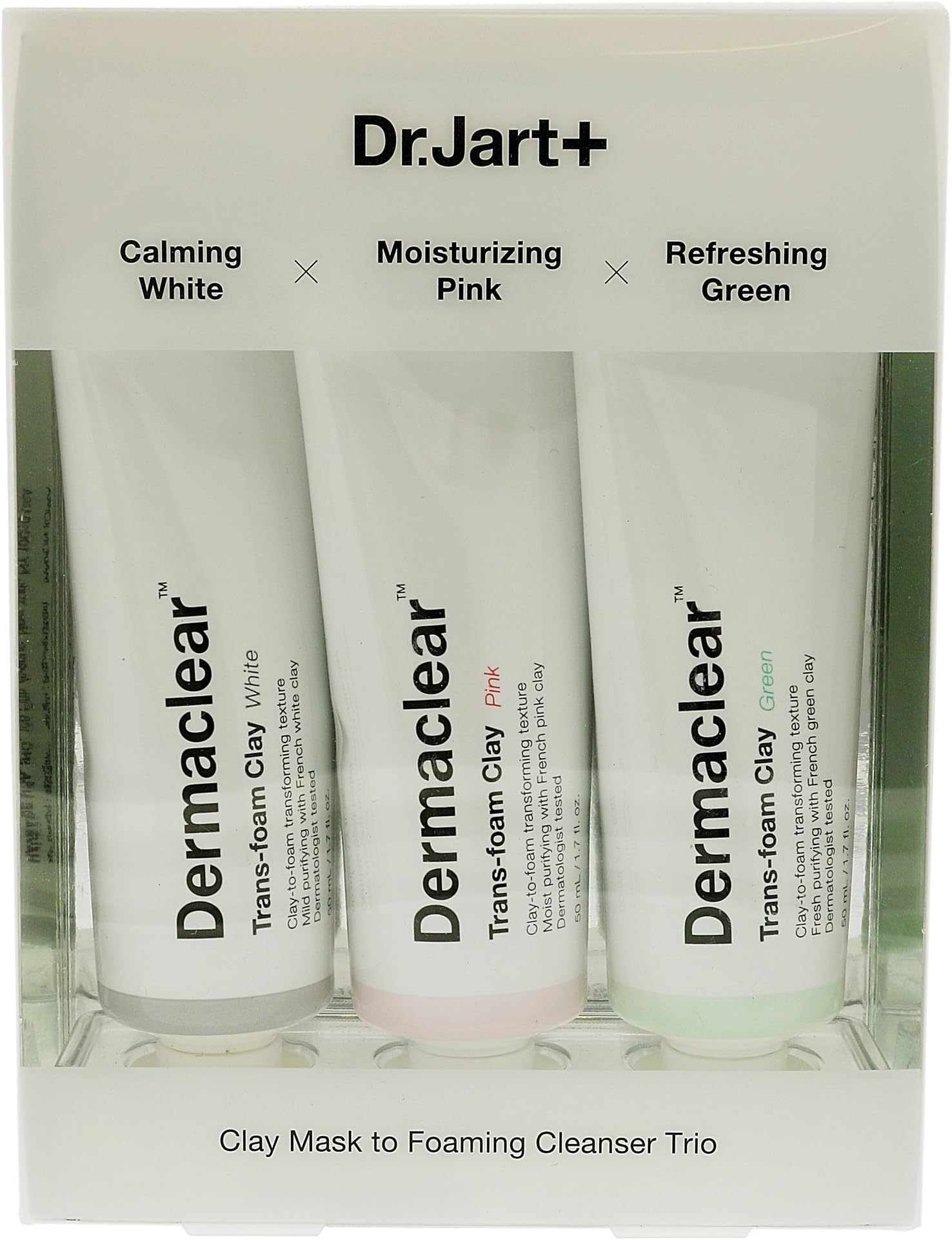 DR. JART+ Dermaclear Trans-Foam Clay Trio