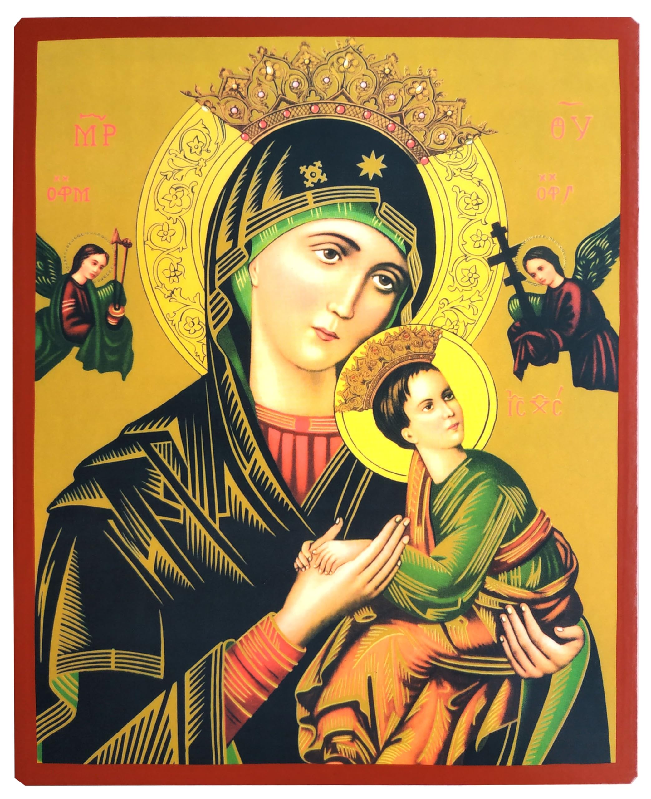 OUR LADY OF PERPETUAL HELP - Greek Byzantine Orthodox Icon