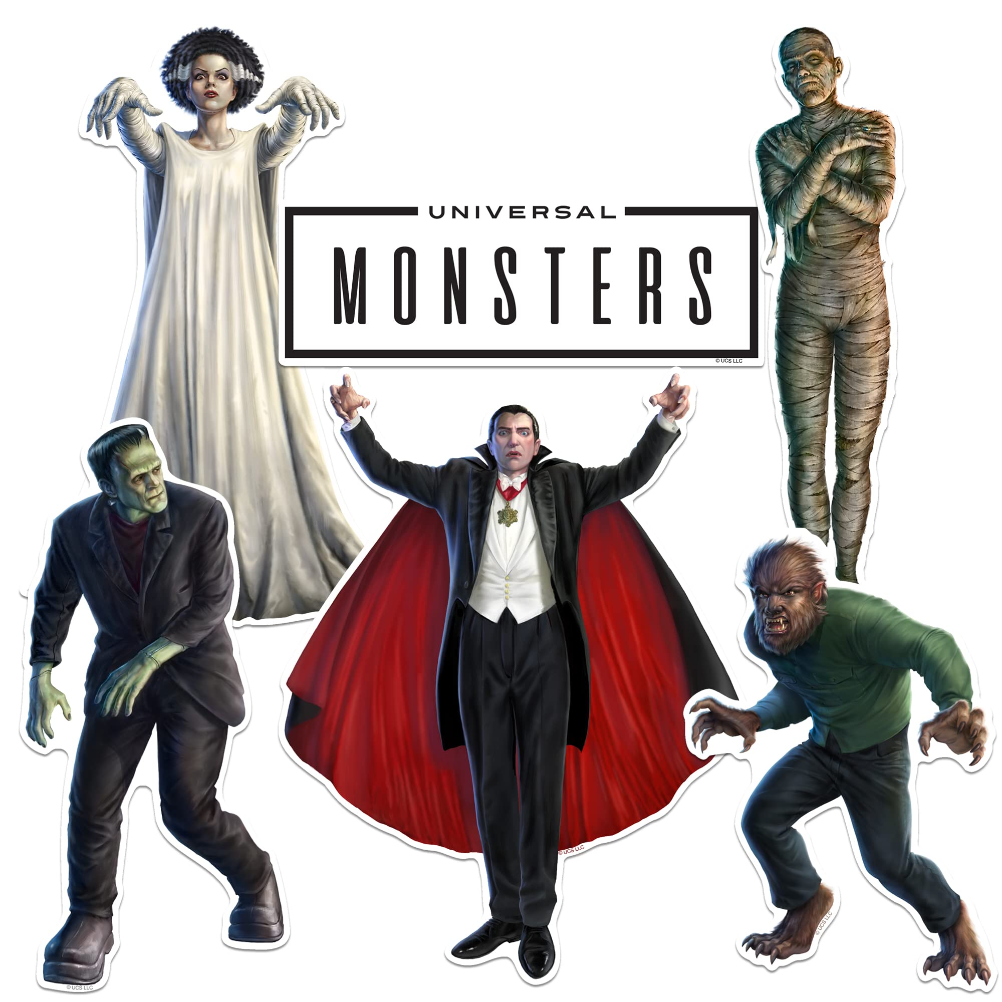 Amazon.com: Universal Monsters Vinyl Large Deluxe Stickers Variety