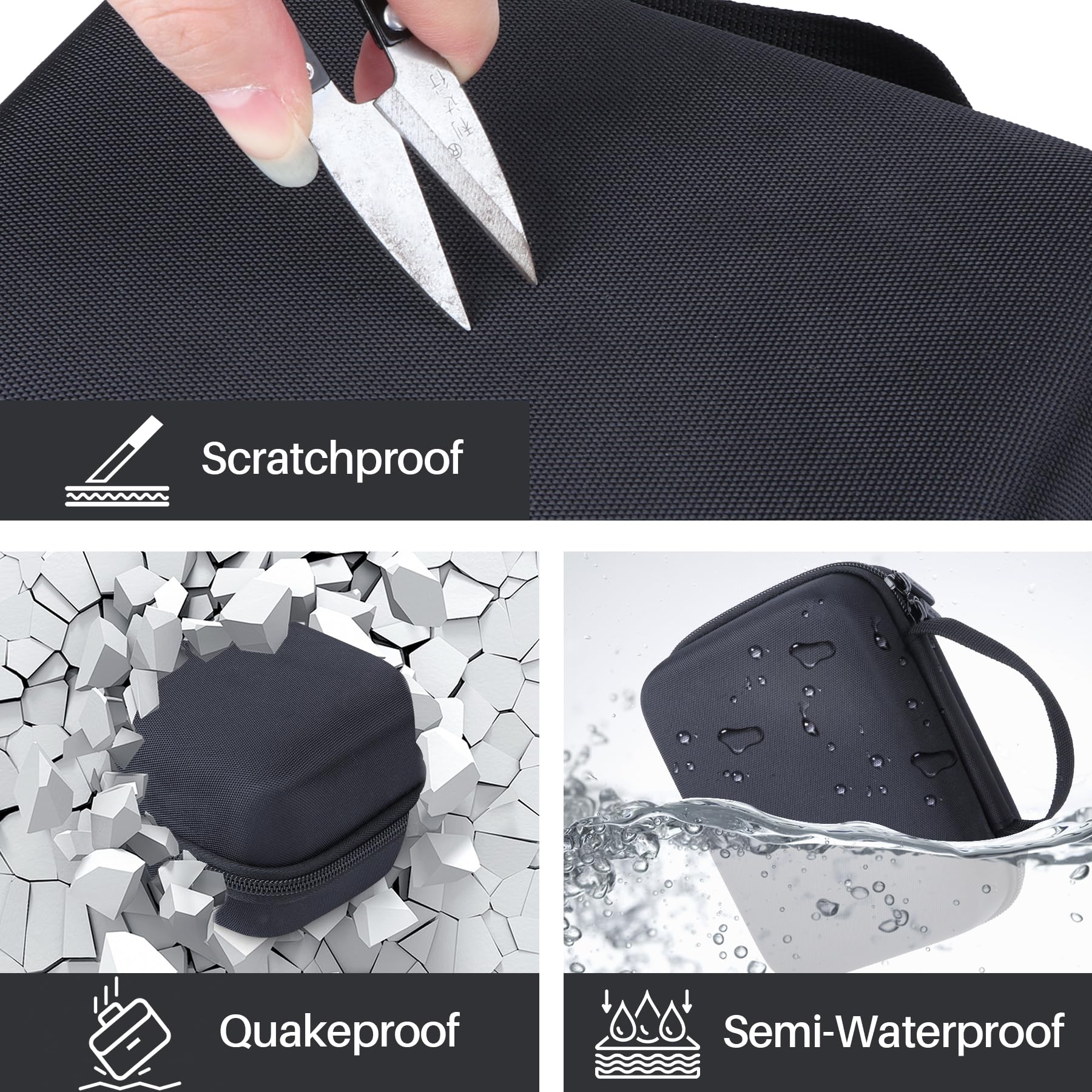 Lebakort Duro Caja Estuche Funda para Zoom PodTrak P4 Grabadora de Podcast