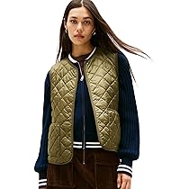 Tommy Hilfiger Donna Gilet Padded Quilted Gilet Imbottito, Verde (Utility Olive), M