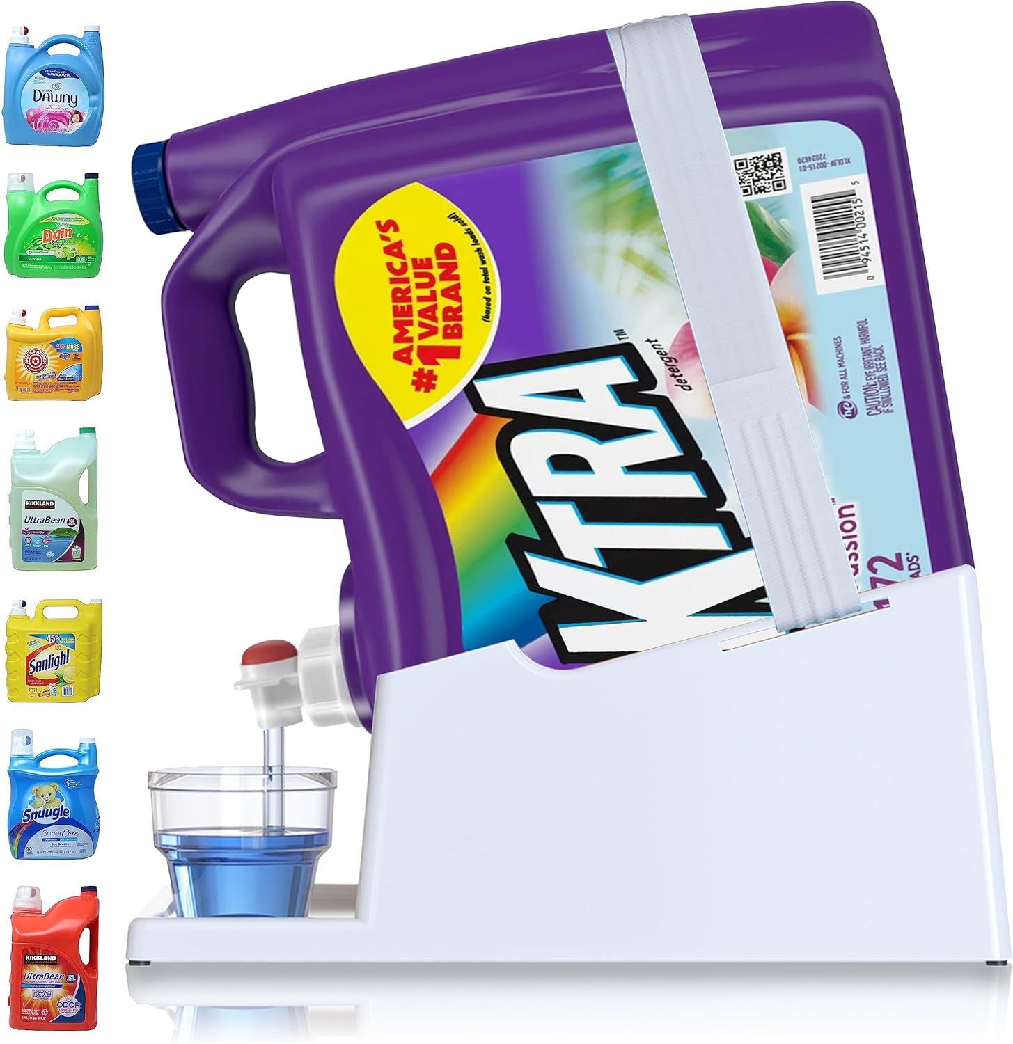 Skywin Efficient Laundry Detergent Liquid Holder and Drip Tray Soap Cup Storage