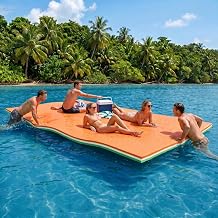 Lily Pad Floating Mat, 9/10/12/18 FT Floating Mat for Lake, Pool Float for Water Recreation, Floating Water Mat, 3-Layer Tear-Resistant XPE Foam for Boat, Beach, Ocean, Pool