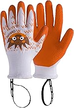 ROSTAING Gaston Children's Gardening Gloves – Pair of Gardening and DIY Gloves – for Small and Delicate Hands and the Safety of Your Children, Orange