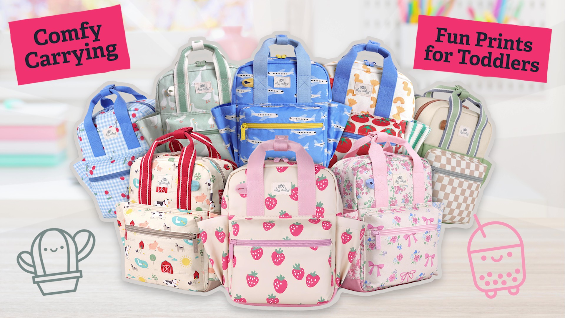 Amazon.com: Itzy Ritzy Toddler Backpack - Daycare Bag - Features