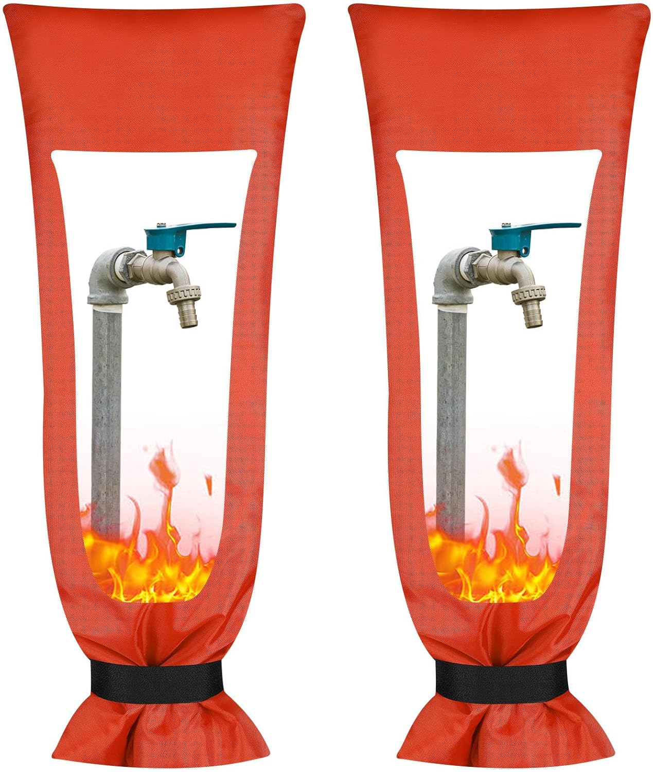 Wesnoy 2 Pcs Outdoor Faucet Cover Socks 25.2 x 10 Inch