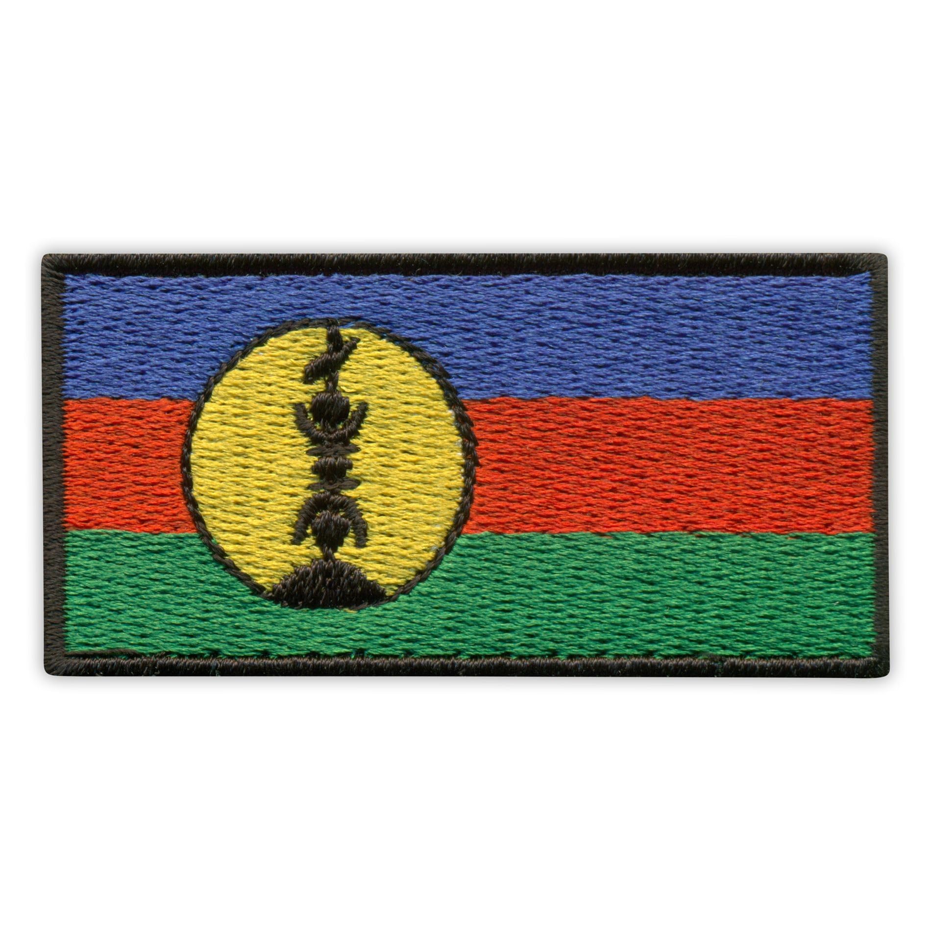 Patch Ricamata Nuova Caledonia - Bandiera Adesivo Stoffa Da Stirare - Francese