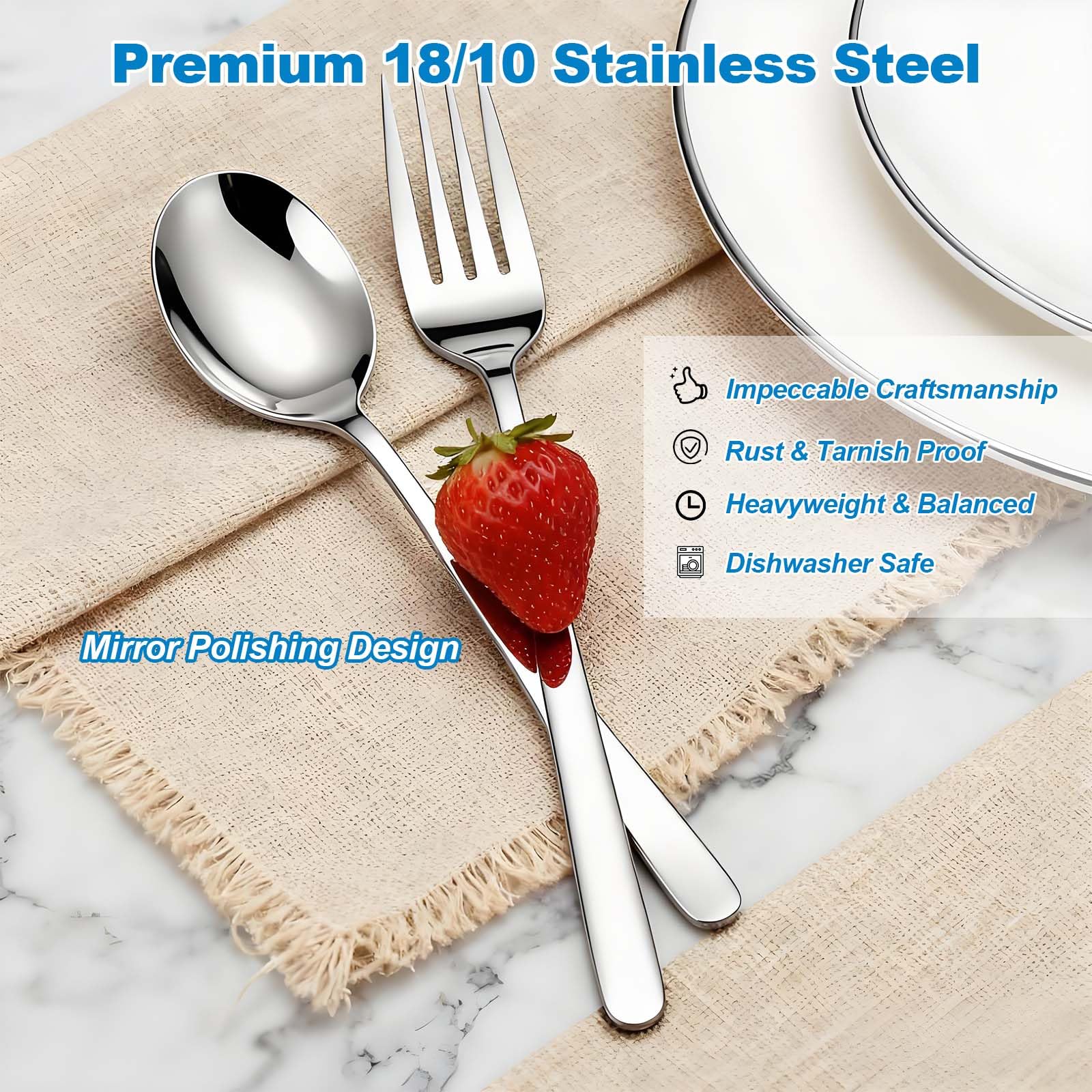 Dinner Forks, 6-Piece Set — Amazon image 3