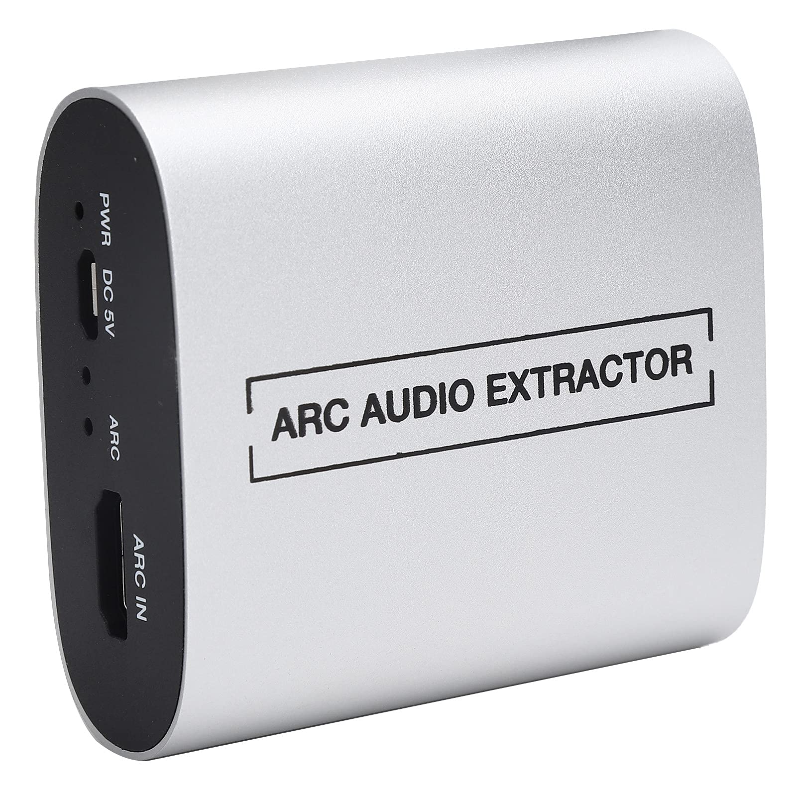 Bewinner Convertidor Extractor, Aleación de Aluminio HDMI 1.4 Decodificador de Audio PCM 2.0 Salida de 3,5 Mm Control de Volumen CEC para HDTV Amplificador Receptor Uso en Exteriores