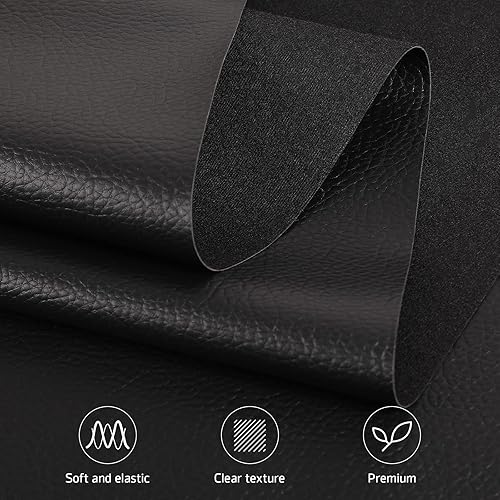 Miniatura 4 de The Yard - Tela de tapicería de piel sintética de 55 pulgadas de ancho, hojas de piel sintética para exteriores, para decoración del hogar,