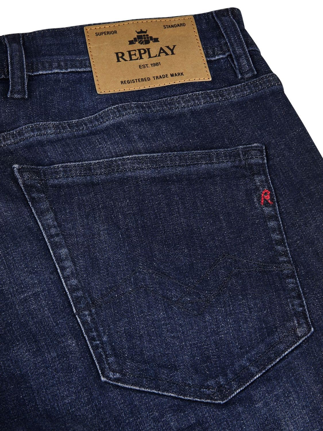Replay Jeans Herren Stretch Straight Fit Grover Jeanshose Hose Denim – Bild 4