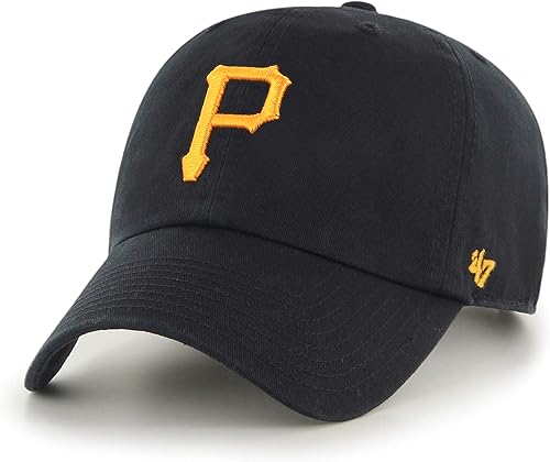 47 Pittsburgh Pirates Clean Up - Gorra ajustable negro para adultos