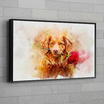 Awesometik Custom Pet Portrait Pet Lovers Gift Dog...