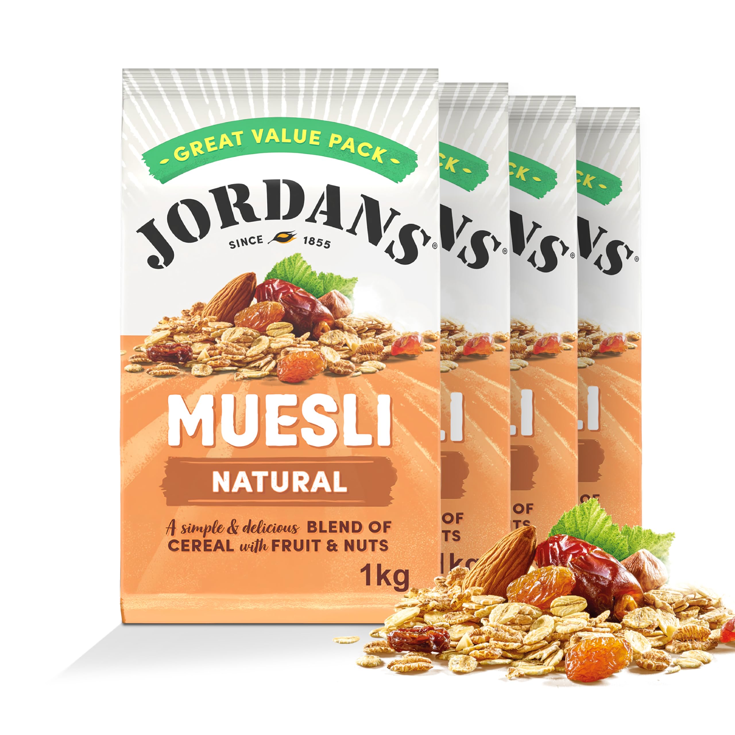 Jordans Natural Muesli Breakfast Cereal 1Kg