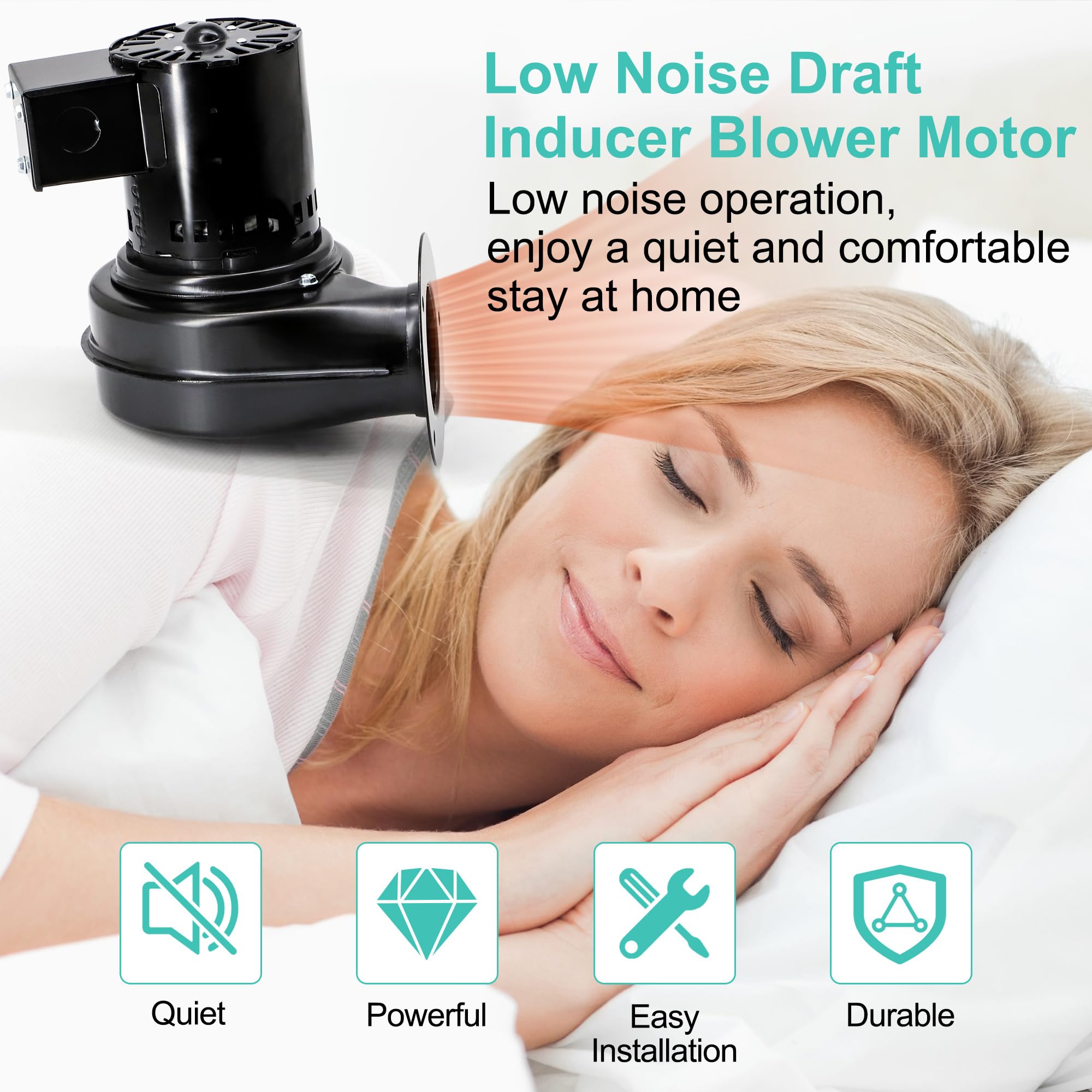 Condition photo showing New/Like New for Draft Inducer Blower Motor Replacement for Dayton 1TDP3, 1TDP3A, 4C443, Fasco 50748-D500, 7021-5713, 9MRW2, Wood Stove Fan & Furnace Parts