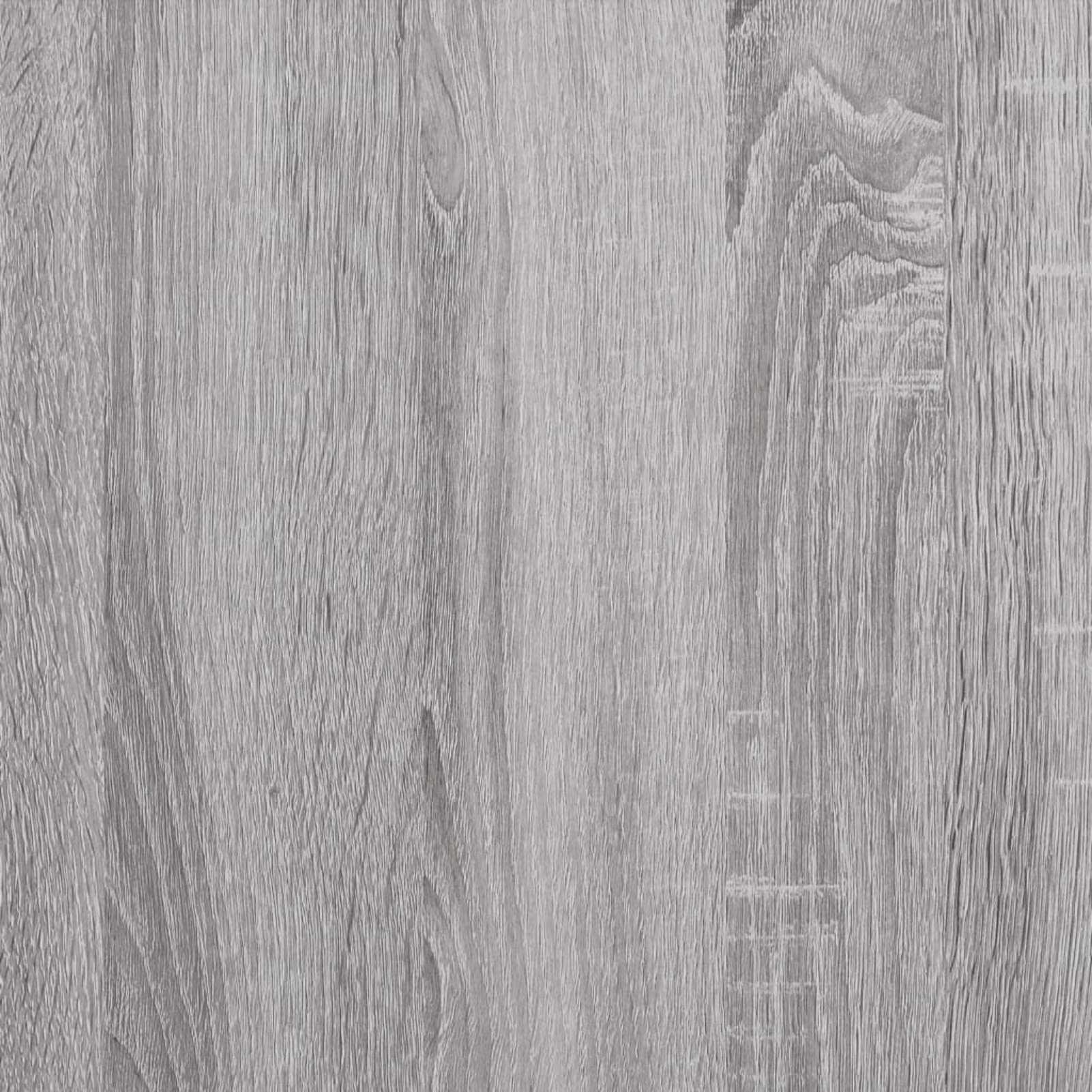Homgoday Tavolino da caffè Sonoma grigio 60 x 50 x 36,5 cm, in legno ingegnerizzato, tavolino da tè per soggiorno, sala ricevimenti degli ospiti, camera da letto e ufficio, tipo 1