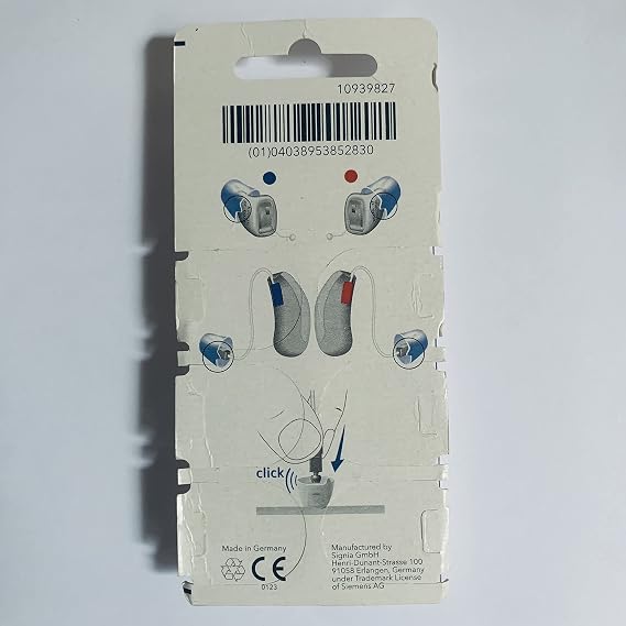 Signia/Connexx Click Sleeve Dome For CIC, ITC & RIC Hearing Aid (Small- Vented) (Pcs- 6)